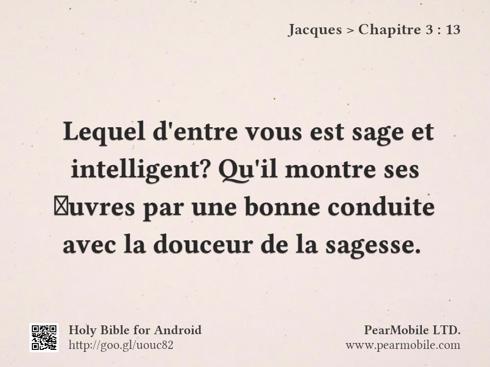 Jacques, Chapitre 3:13